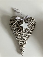 Deko Herz mit Stern Rattan Von Frank Flechtwaren