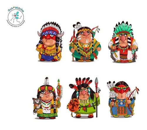 Anstecker indianer comics - indianer,