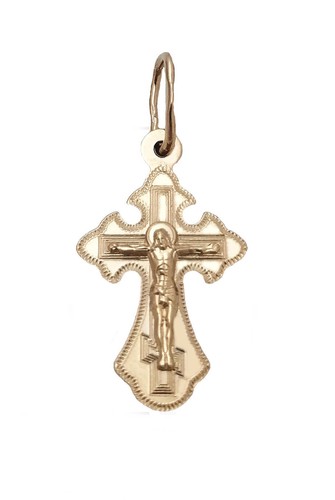 585 rotgold kreuz russisch - 585,