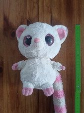 Weiss Rosa Glubschi Kuscheltier Stofftier ca. 20 cm sehr gut erhalten