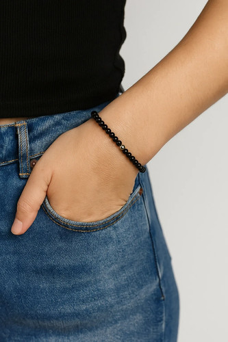 Schungit armband perlen - schungit,