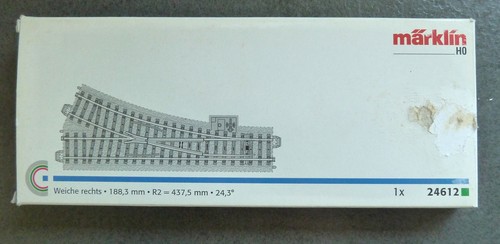 Märklin weiche rechts - rechts, c-gleis