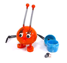 DDR : Werbefigur Federick , VEB Federnwerk Marienberg , Wackelfigur