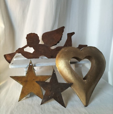 Edelrost Engel Eisen Deco Anhänger Stern, Herz  