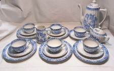 Konvolut China Blau Teeservice