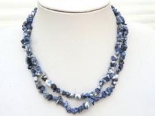 GJ69 * LANGE  EDELSTEIN-KETTE