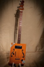 Cigar Box Guitar 3 Saiten, Profi Instrument