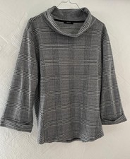 Opus festliches Langarmshirt, Gr.44, Silber Melange, Neuwertig