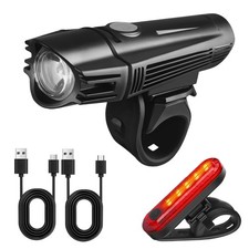 LED Fahrradlampe Set USB Akku