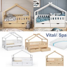 Kinderbett Babybett Jugendbett Schubladen Lattenrost Design VitaliSpa