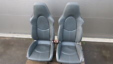 PORSCHE 997 987 Turbo Leder Sitze SET L+R grau ohne Sitzheizung