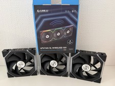 Lian Li Uni Fan SL Wireless LCD Lüfter, ARGB, PWM, 120mm, Schwarz, 3er Pack