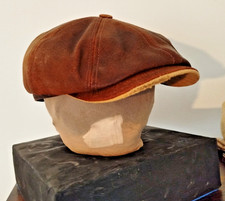 Stetson Burney Leder Hatteras Herren Leder Hochwertige Ledermütze Baumwollfutter