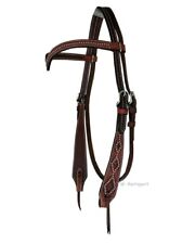 Western Imports Westerntrense Tooled Dots Trense Westernzaum Vollblut braun