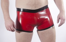 Gummi SHORTS für Herren. Extra Farben, 0,5 mm mittelschweres Latex