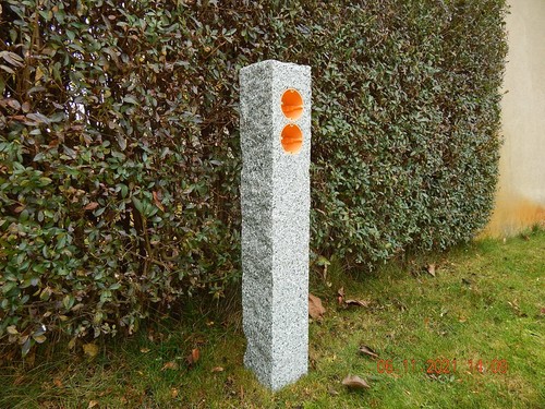Gartensteckdose granit stele - gartensteckdose,