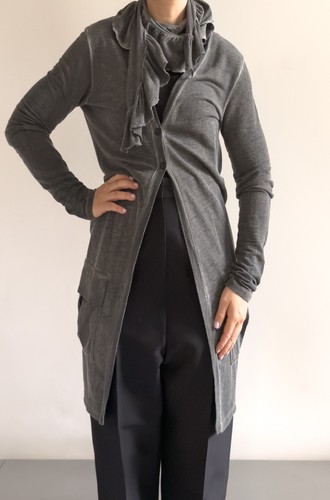Lange jersey strickjacke - lange,