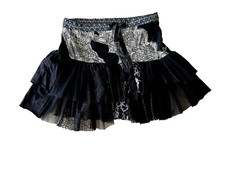 Desigual Damen Rock Tüllrock Ballettrock Netz Partyrock, Schwarz Größe M