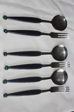 WMF Fantasia blau grün Cromargan  Matteo Thun  2teilig Spagetti