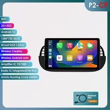 For Fiat 500 2007-2015 9"