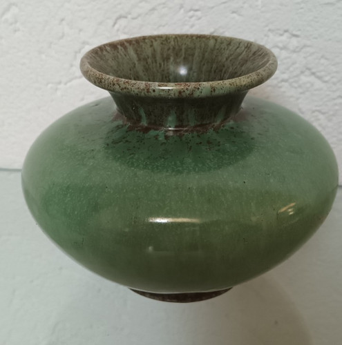 Hübsche grüne vase - hübsche, steingut