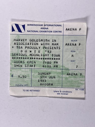 David bowie ticket serious - david,