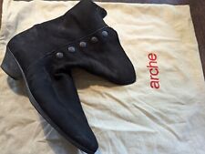 Arche schwarze Stiefelchen, Nubuk, wunderschön, weich, elegant, 38.5, wie Neu