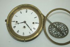 06Z) Biedermeier Uhrwerk mit Pendel für Wiener Tischuhr Herrenuhr um 1830