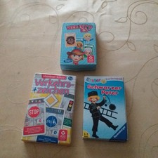 Wer ist es? + Schwarzer Peter + Verkehrszeichen + Maxi-Quiz Tiere - sehr guter