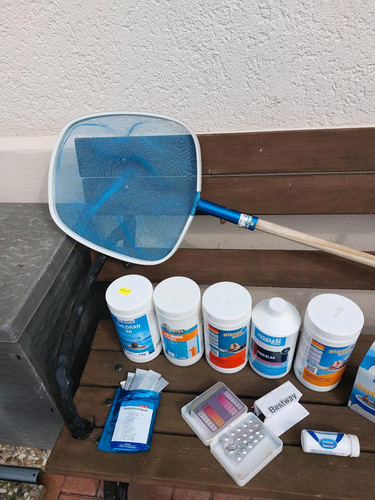 Großes poolpflege set kescher - poolpflege,