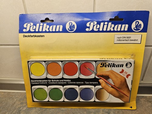 Vintage pelikan deckfarbkasten - vintage,