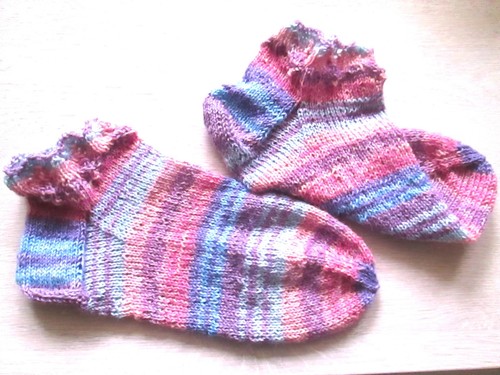 Handgestrickte sneaker socken - handgestrickte,