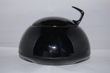 Zuckerdose Tac Black schwarz gläzend Gropius Rosenthal Neu