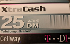 D1-XtraCash Card / Cellway - Deutsche Telekom - 25 DM Guthaben-Karte  - Leer