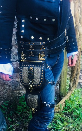 Leder schlangenleder steampunk - leder,