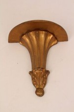 Konsole Wandpodest Regal Holz Supraporte barock bronze gold Schnitzerei 