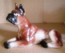 Boxerfigur, ca. 15 cm lang, 136 gr. schwer