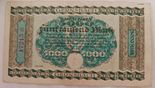 5000 mark notgeld 1923 - mark,
