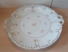 Zierschale C.T. Porzellan Streublümchen Golddekor 27,5 x 29,5 x 3,6 cm