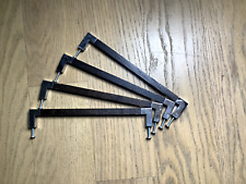 4 Schrankgriffe, Möbelgriffe, Griffe, Chrom Holz, Konvolut