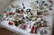 Riesenpaket  Weihnachtsdeko Christbaumkugeln Dekosterne Bänder Tischdeko ....