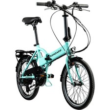 Zündapp Z101 E Bike 20" Klapprad Faltrad eFolding 270Wh Citybike hellgrün 37cm