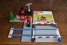 Lego 146 70er Eisenbahn Schranke 70s Level crossing Set von 1976 mit BA