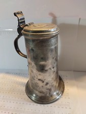 Zinn-Humpen mit Deckel