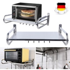 NEU Mikrowellen Wandhalter Halterung Mikrowellenhalter Ablage Halter mit 5 Haken