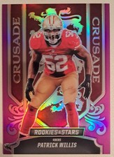 Patrick Willis /35 Panini Rockies & Stars Crusade Insert San Francisco 49ers Nfl