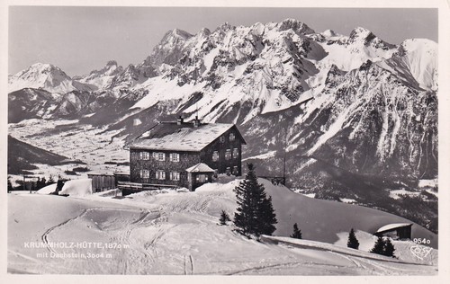 Postkarte krummholz hütte - postkarte,