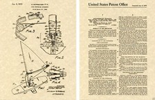 WIND SURFER PATENT Art Print