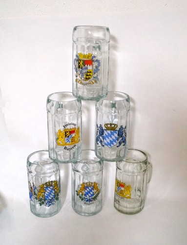 Maßkrug glas bayernmotiv - maßkrug,glas,,
