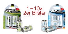 2er ANSMANN NiMH Akku 1,2 V